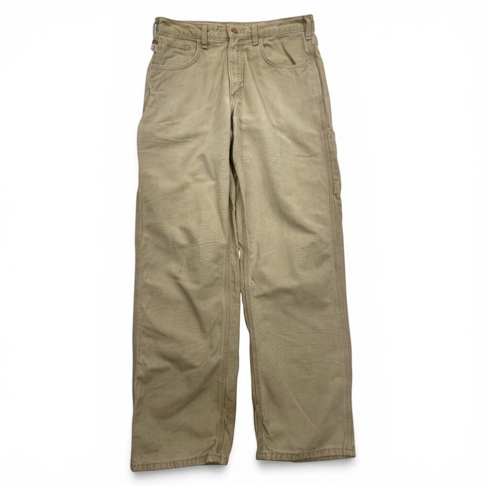 Carhartt FRB159 GKH Flame Resistant Loose Fit Canvas Work Pants Khaki 32x32